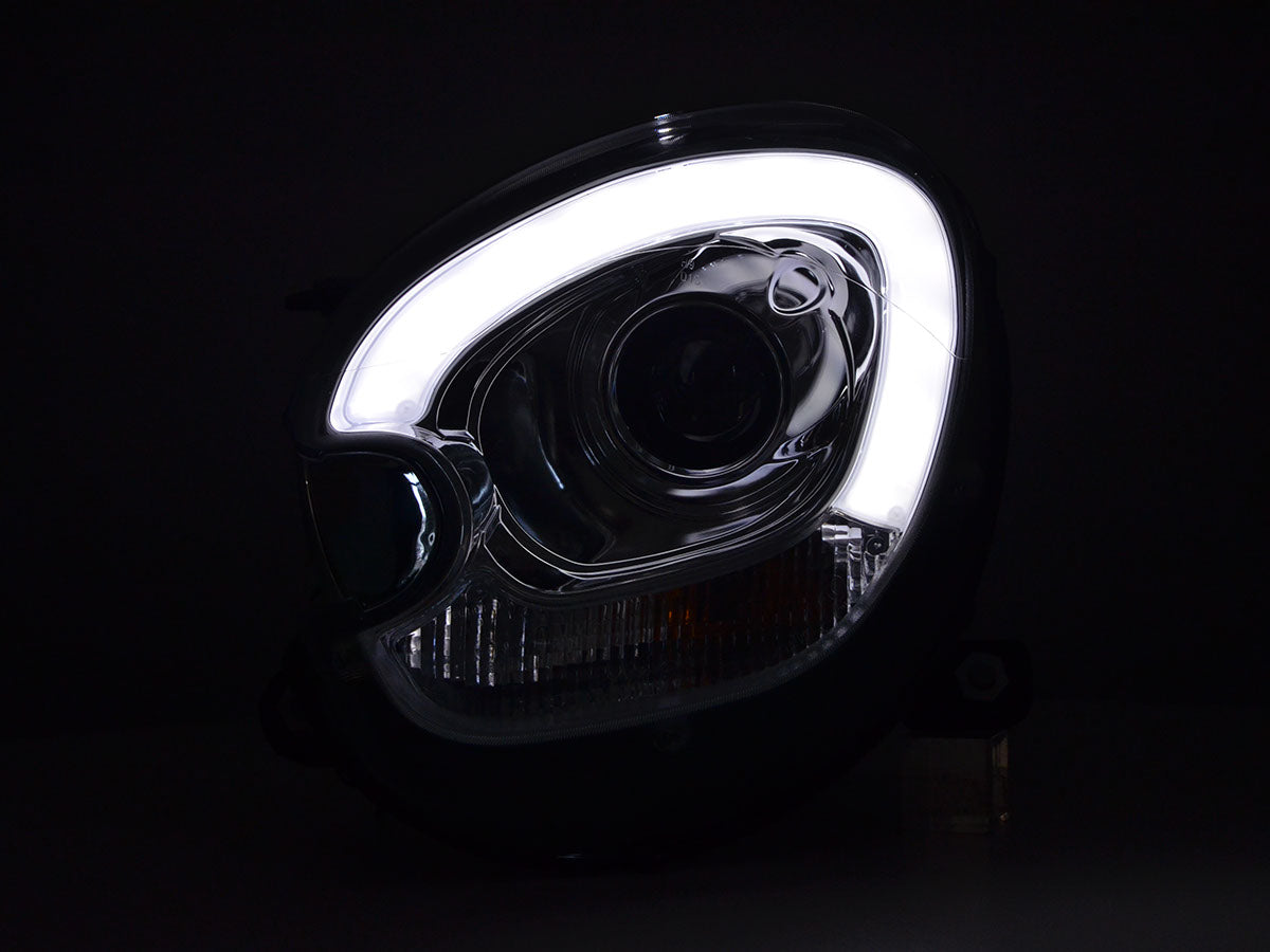 Scheinwerfer Set Daylight LED TFL-Optik Mini Countryman (R60) 10-17 chrom Scheinwerfer Set Daylight LED TFL-Optik Mini Countryman (R60) 10-17 chrom